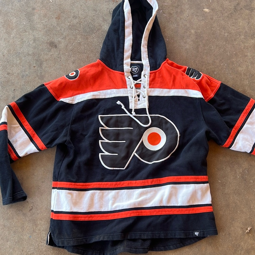 Philadelphia Flyers ‘47 Lacer Fleece Pullover Hoodie XL